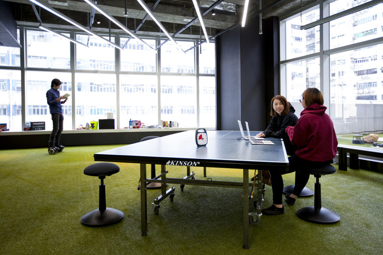 9GAG Office / LAAB Architects - Table, Windows, Chair